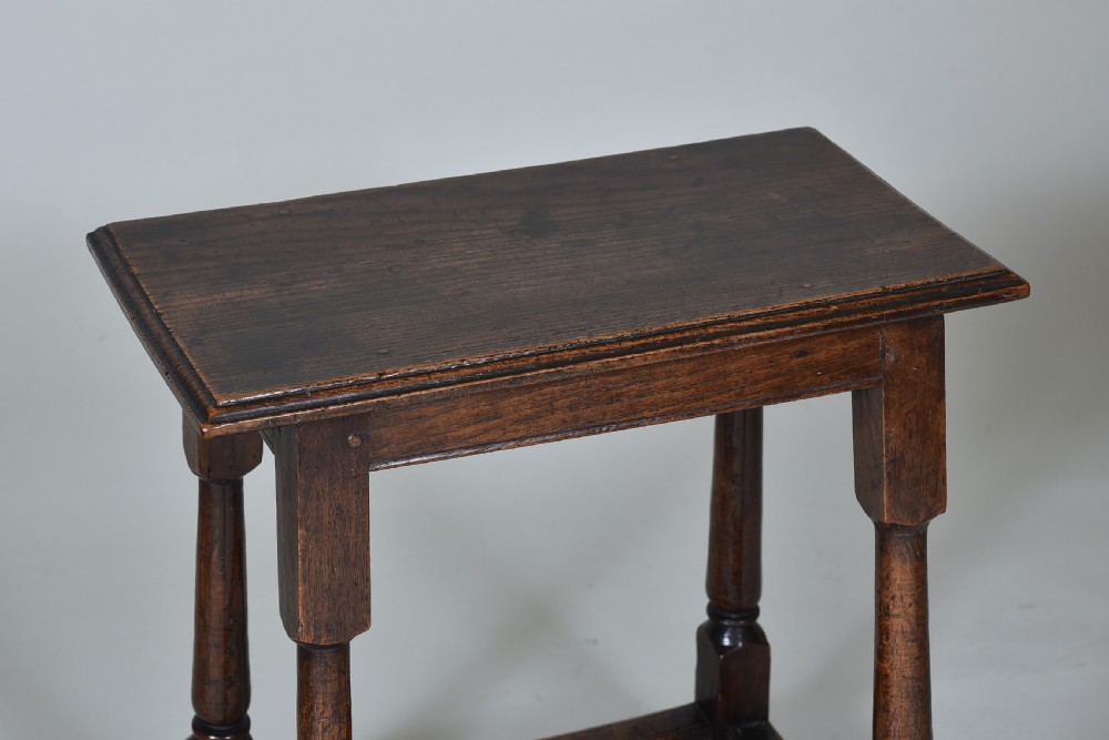 Queen Anne Oak Joint Stool View II