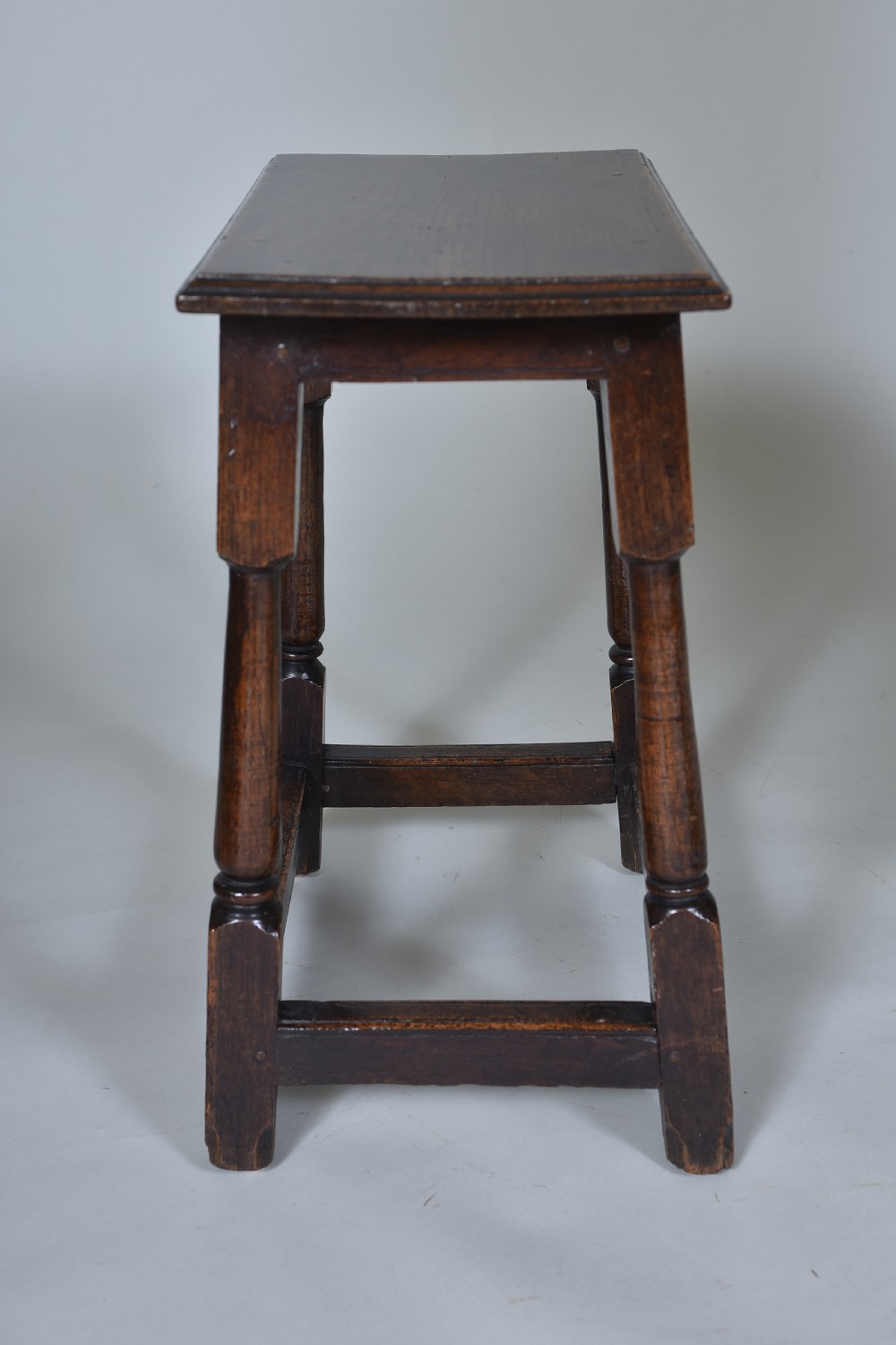 Queen Anne Oak Joint Stool View IV