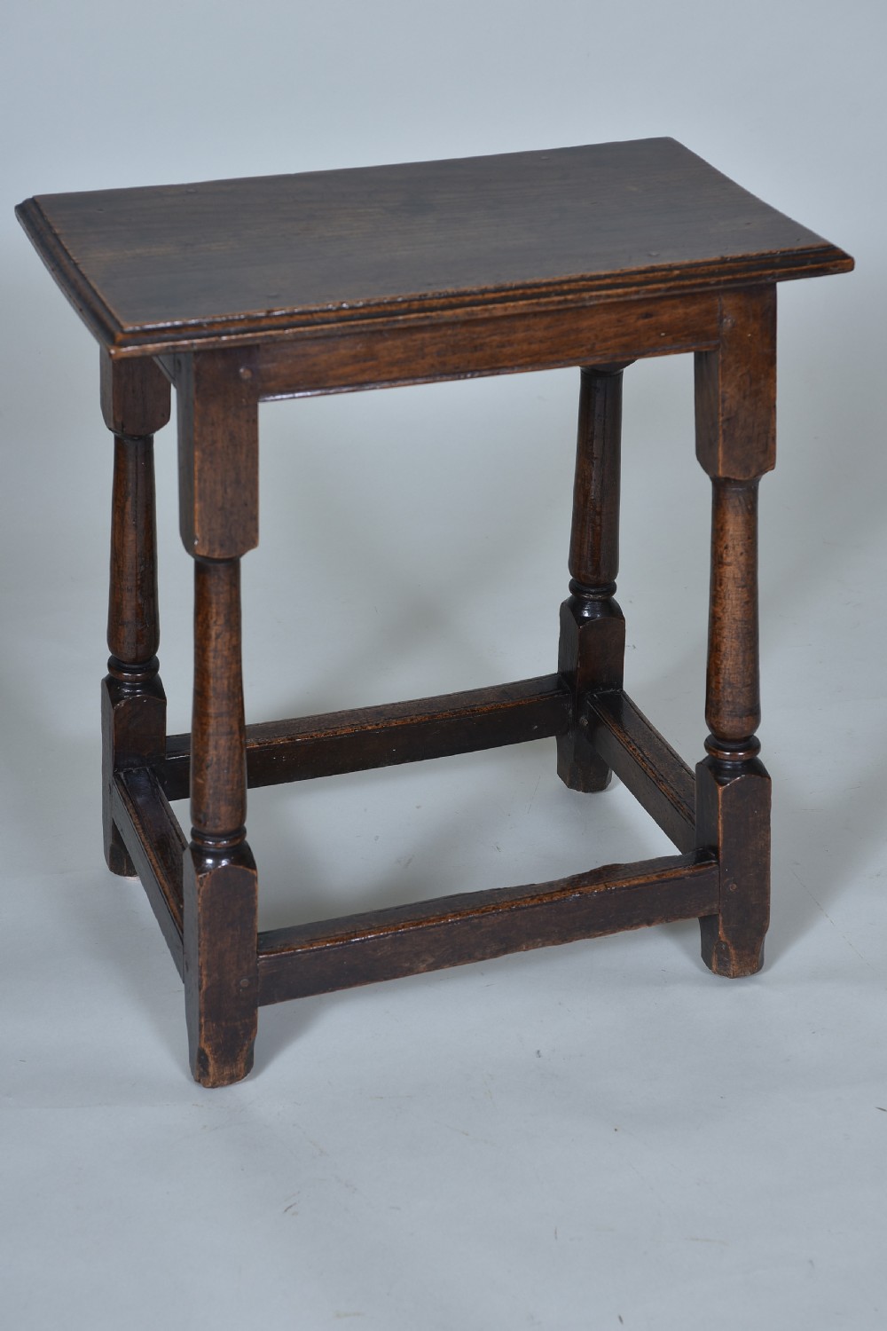 Queen Anne Oak Joint Stool View VII