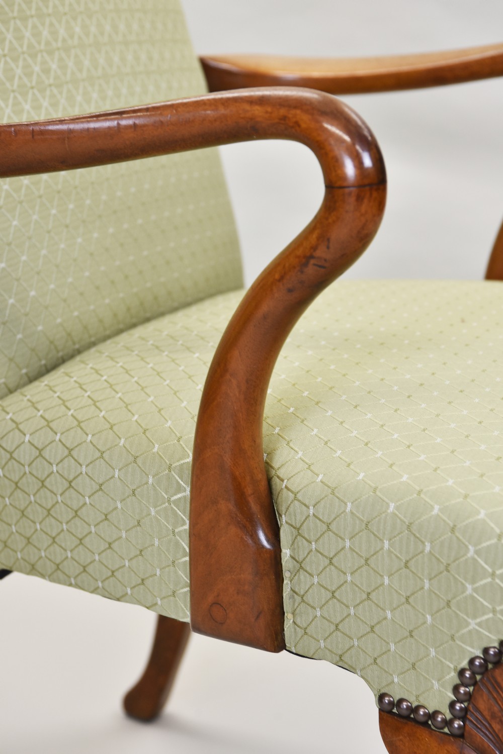 18th century Style Upholstered Armchair View VII