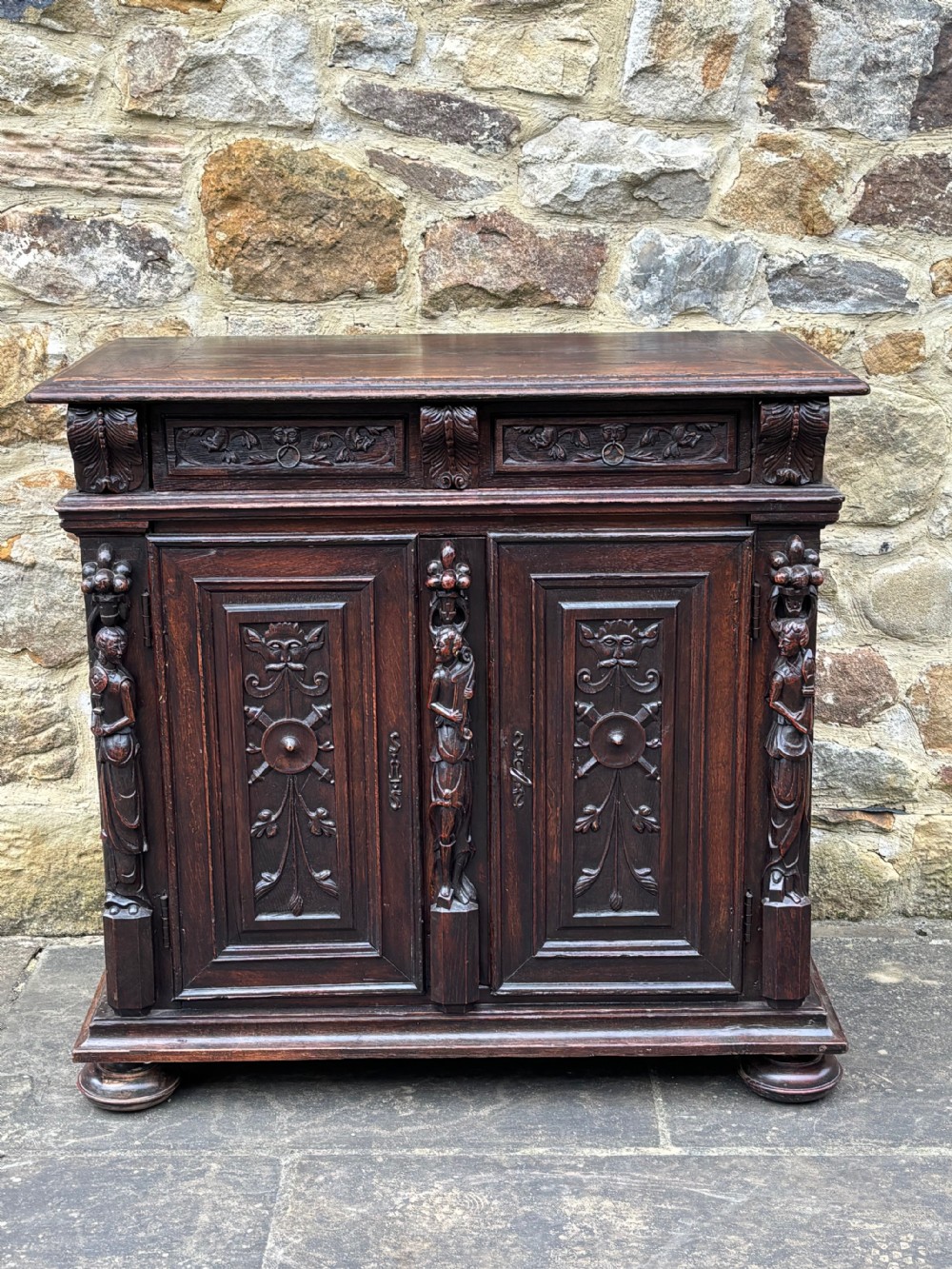Early 17th century Carved Oak Cupboard