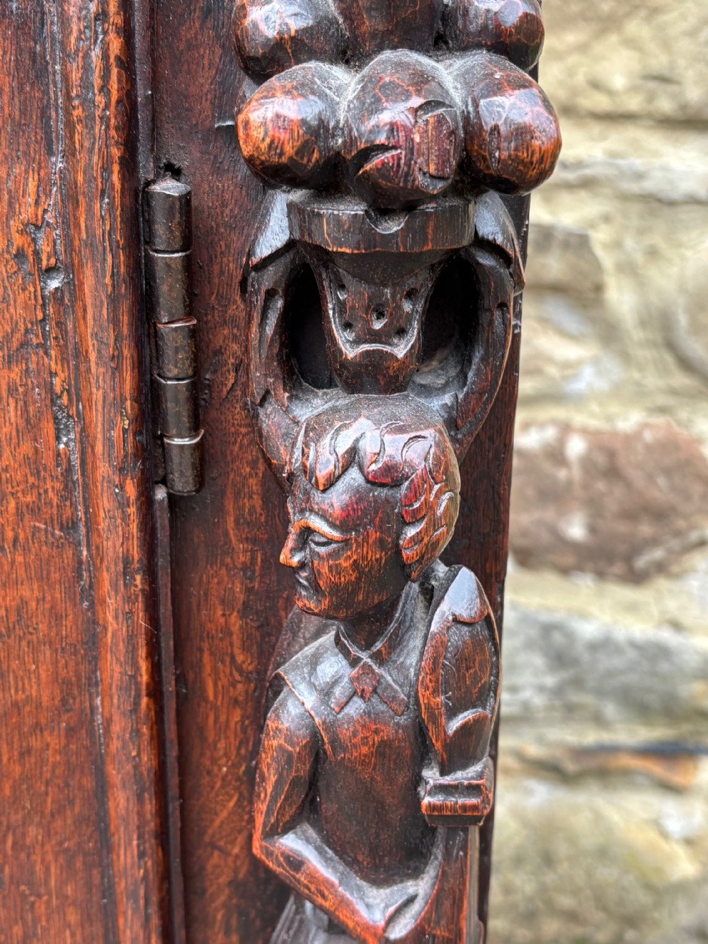 Early 17th century Carved Oak Cupboard View III
