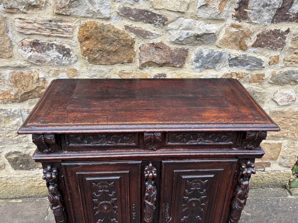 Early 17th century Carved Oak Cupboard View VII