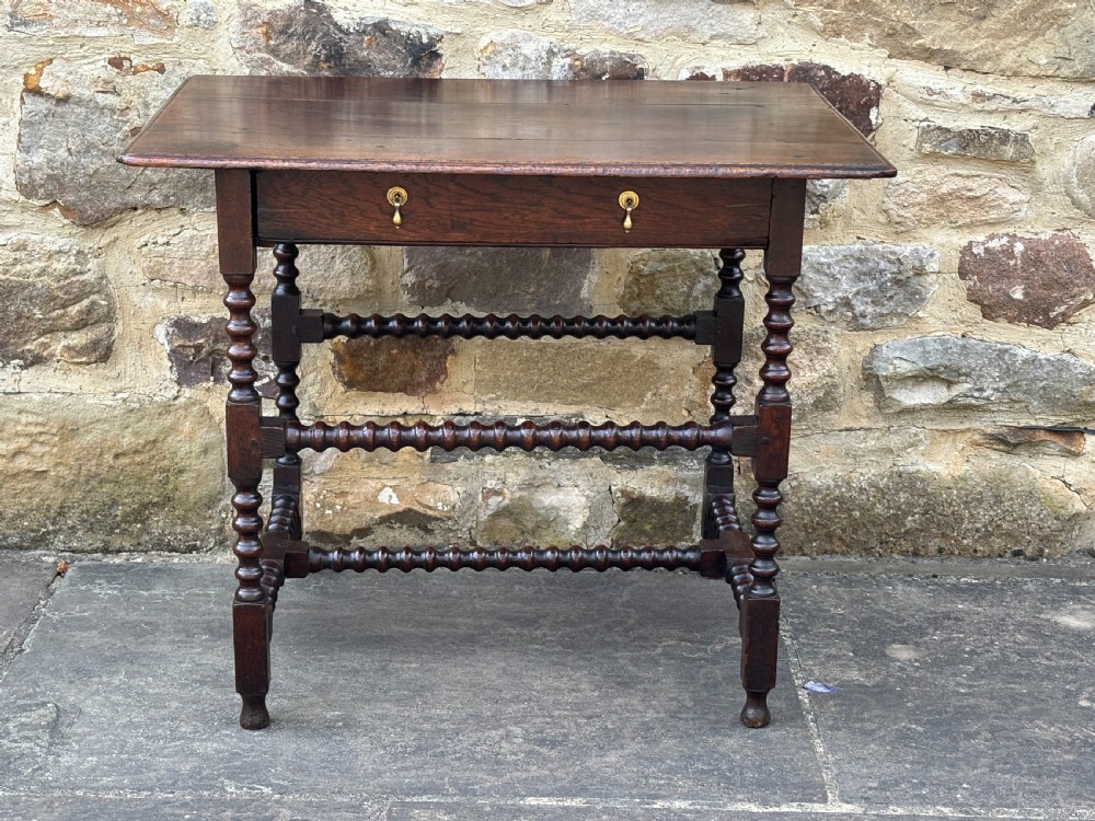 Small 17th century Oak Side Table View II