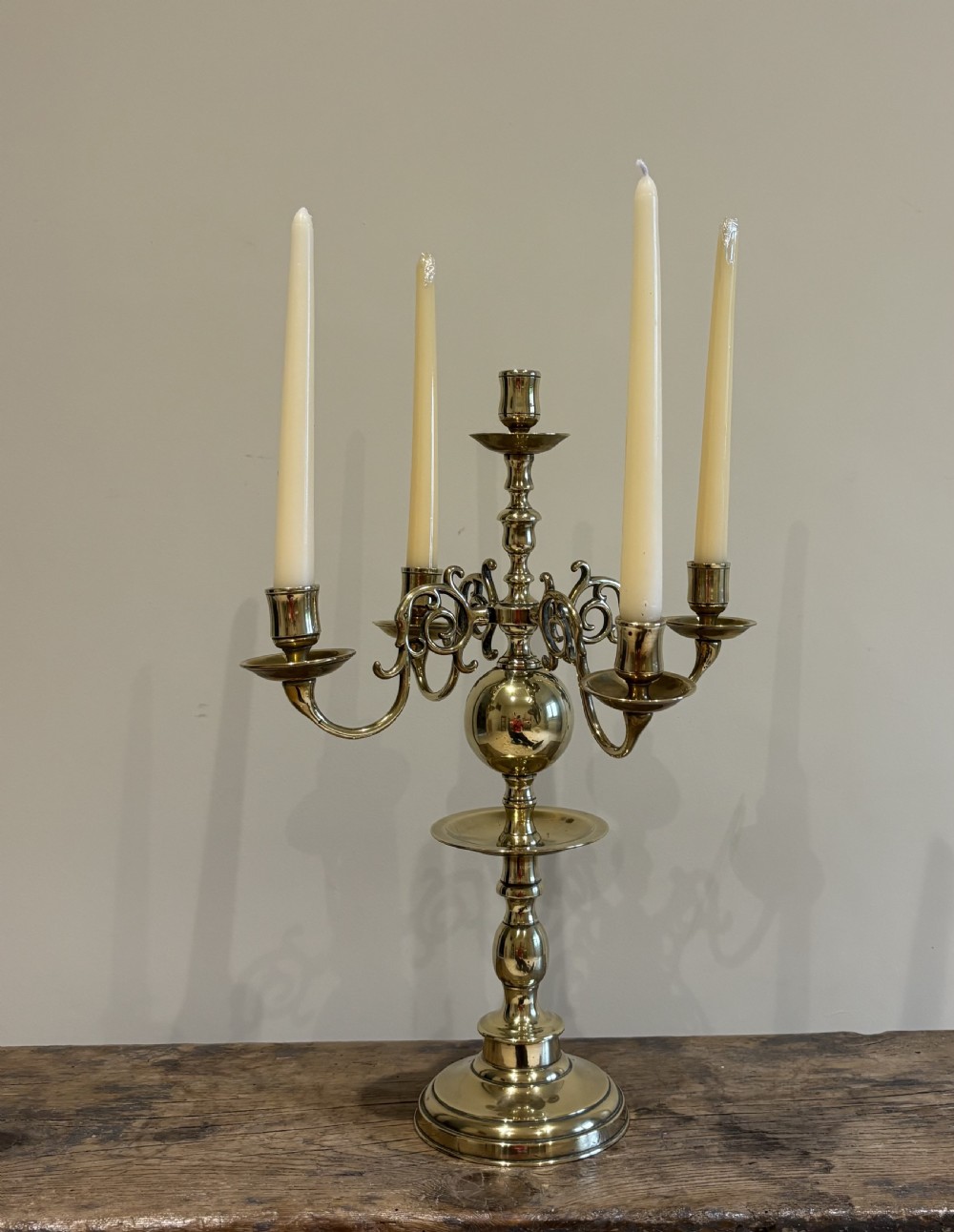 19th century Brass Candelabra