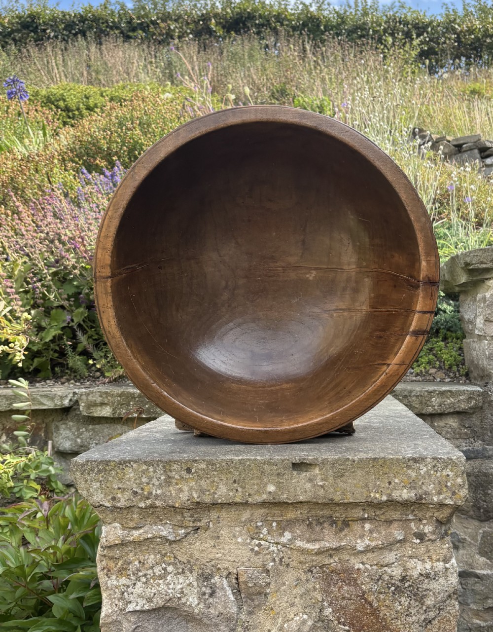 Large Treen Dairy Bowl