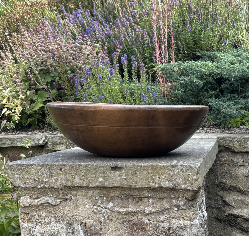 Large Treen Dairy Bowl View II