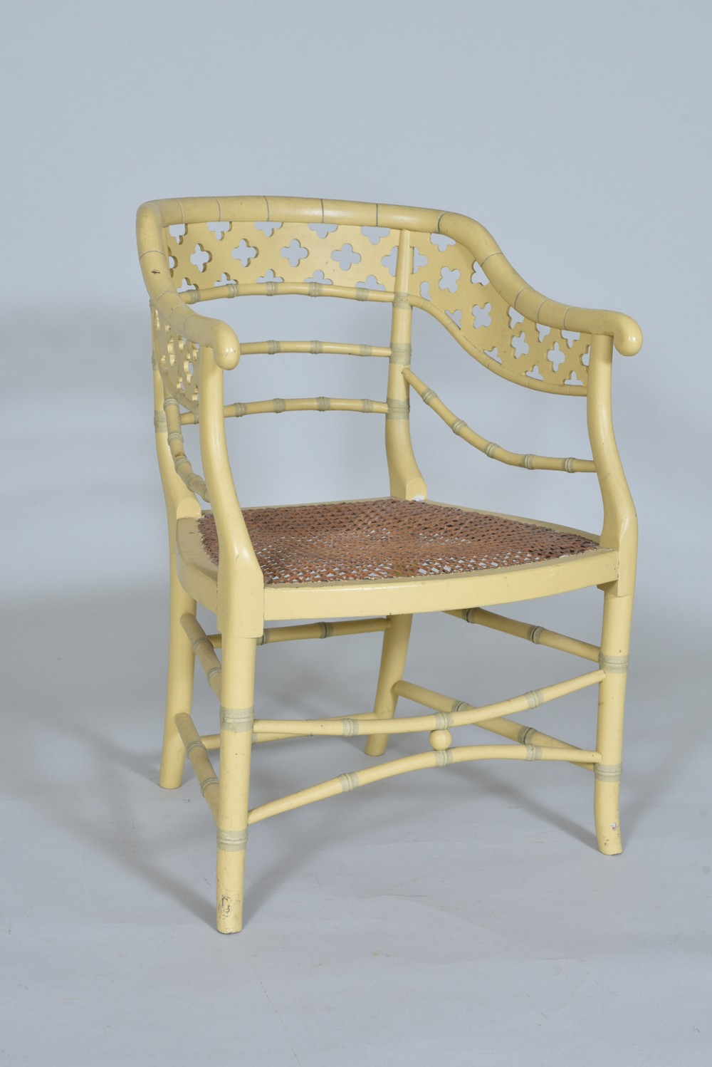 Painted Faux Bamboo Chair