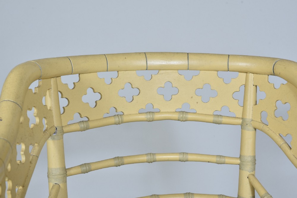 Painted Faux Bamboo Chair View IV