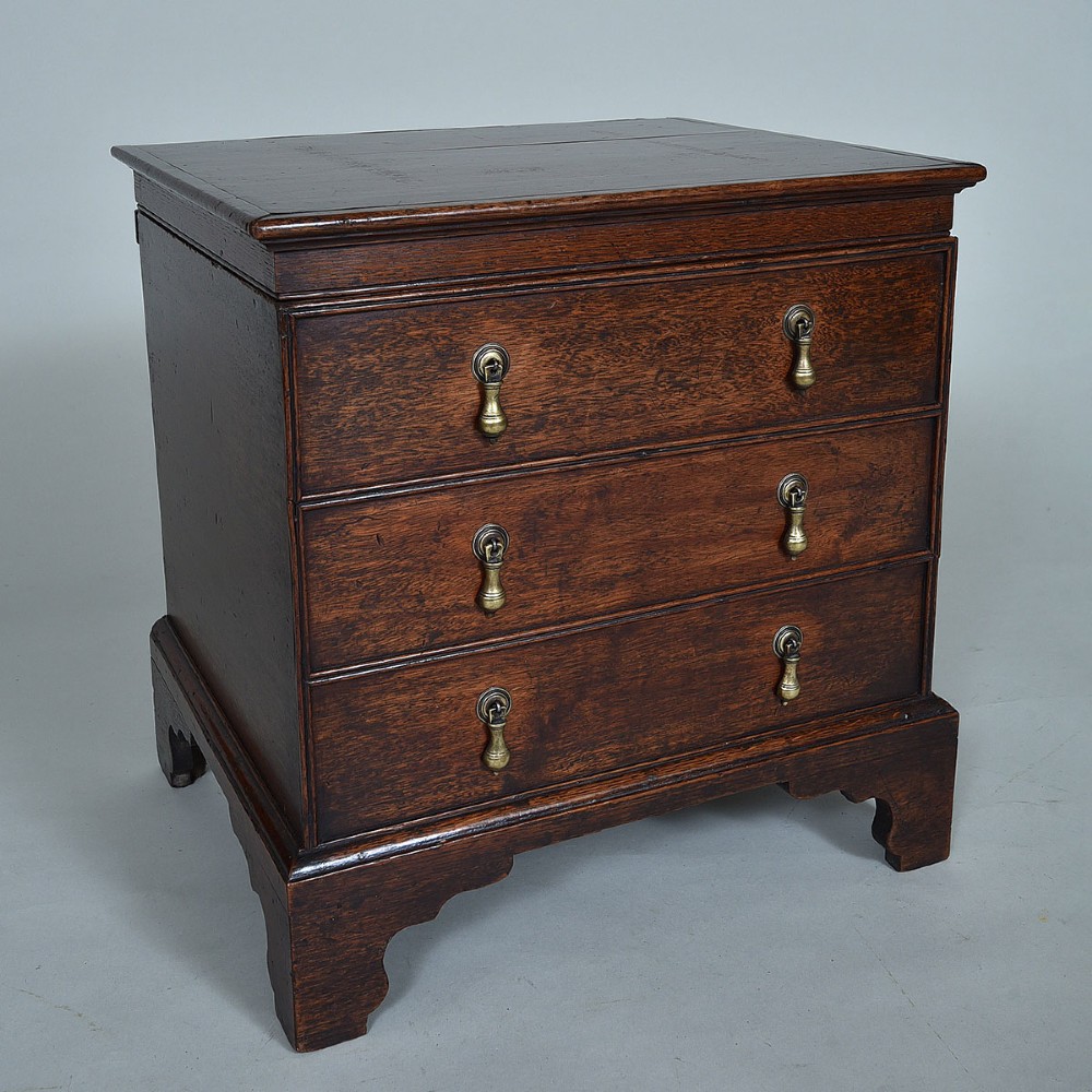 Early 18th Century Oak Box Stool