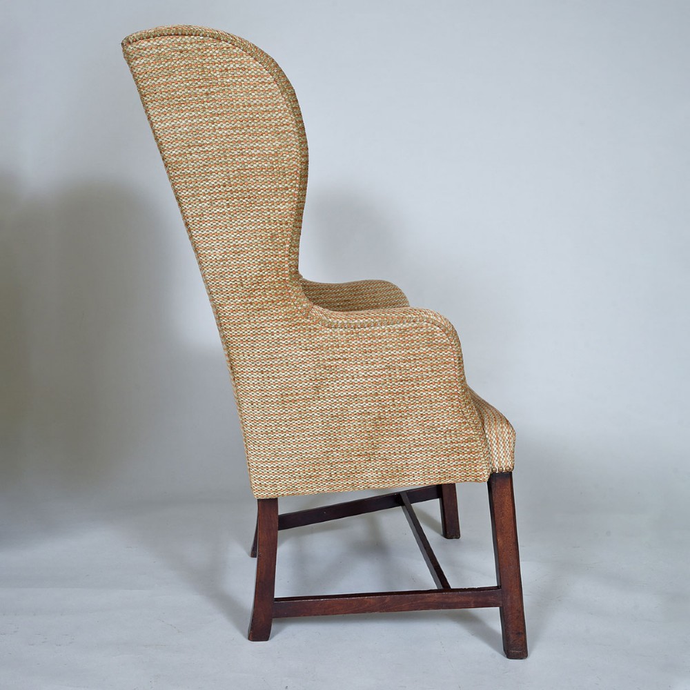 Small Georgian Upholstered Wing Chair View II