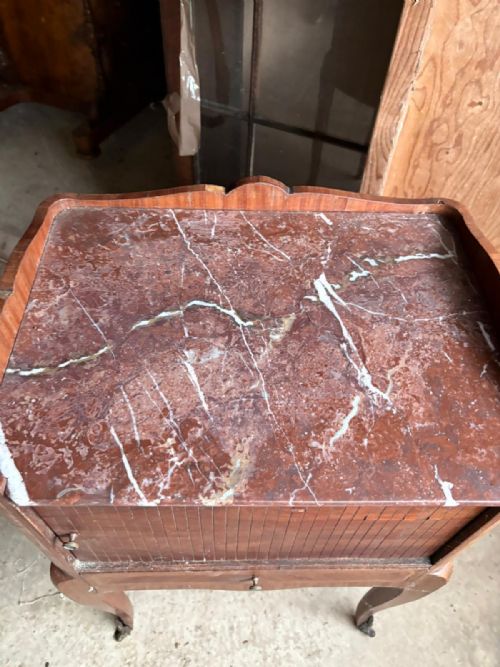 ANTIQUE VICTORIAN QUALITY KINGWOOD BEDSIDE CABINET - ADDITIONAL PHOTO 2