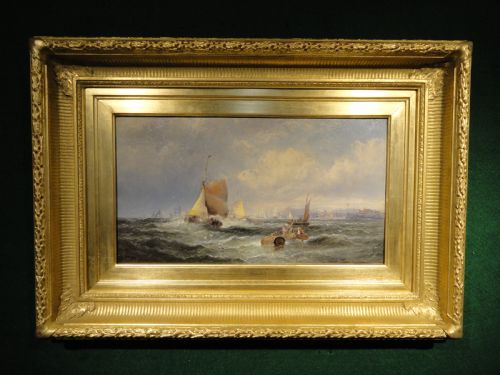 19th c marine painting - CATEGORY: ANTIQUE ART - DATED 19TH CENTURY