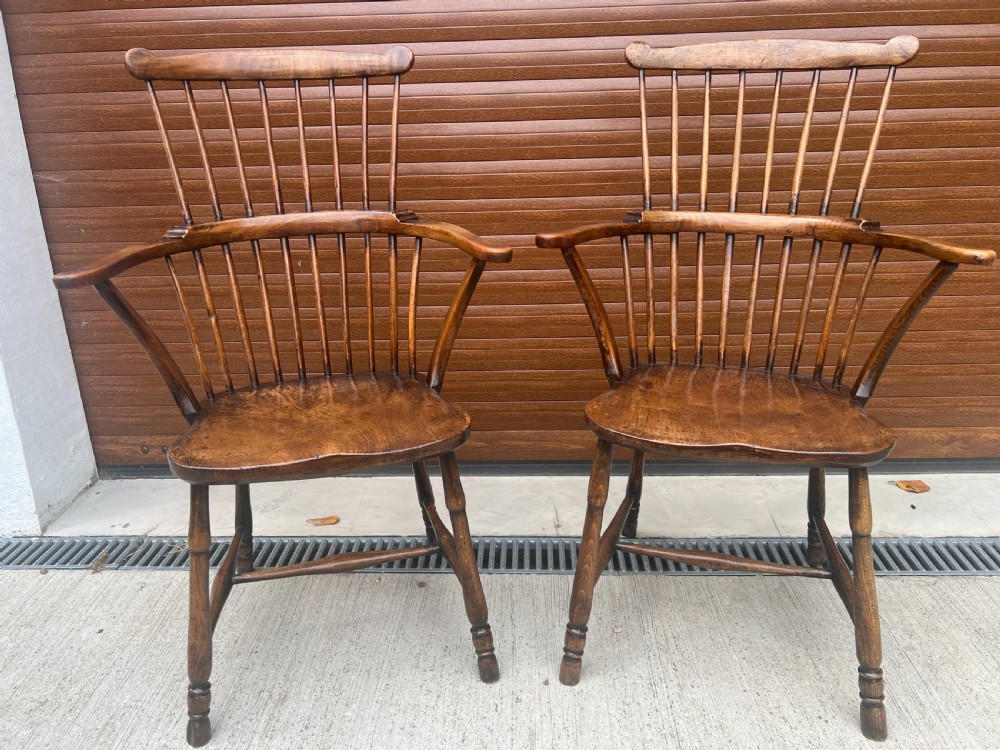  Pair Giii Thames Valley Windsor Chairs View II