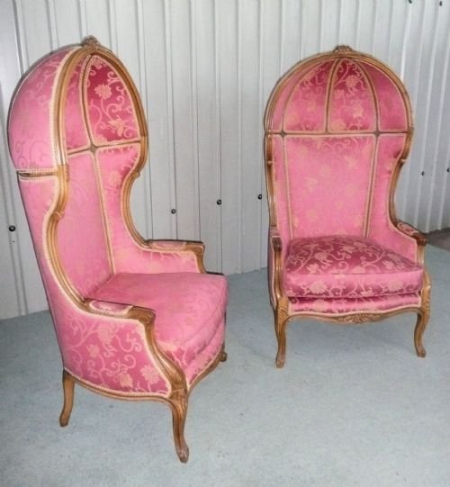 A Pair of Hall Porters Versailles Chairs