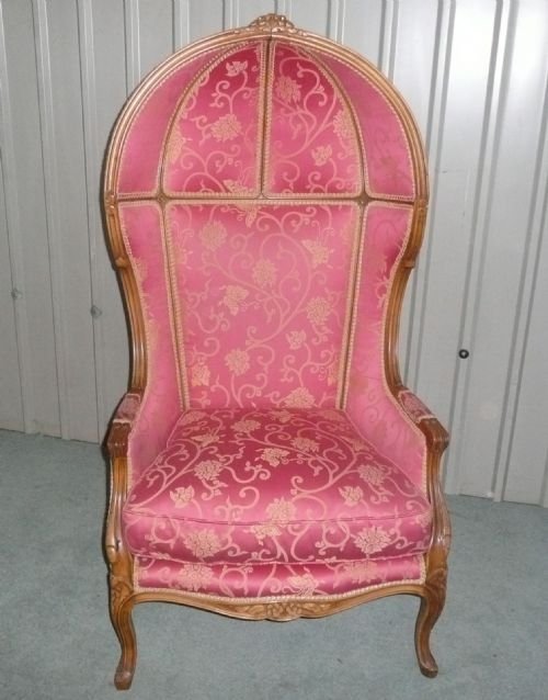 fig 1. A PAIR OF HALL PORTERS VERSAILLES CHAIRS