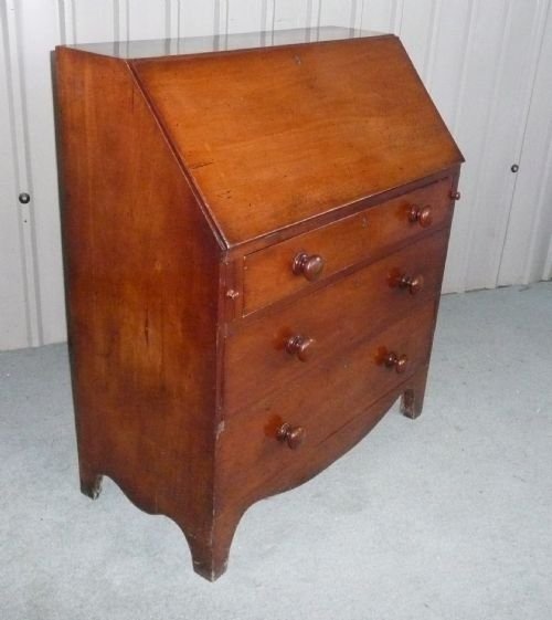 fig 1. EARLY VICTORIAN MAHOGANY BUREAU