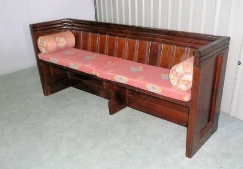 fig 1. VICTORIAN PITCH PINE BOX PEW OR BENCH