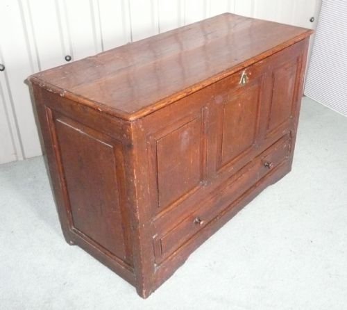 fig 2. ORIGINAL GEORGIAN PANELLED PINE MULE CHEST
