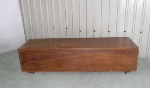 fig 1. LONG VICTORIAN PINE BLANKET BOX COFFEE TABLE