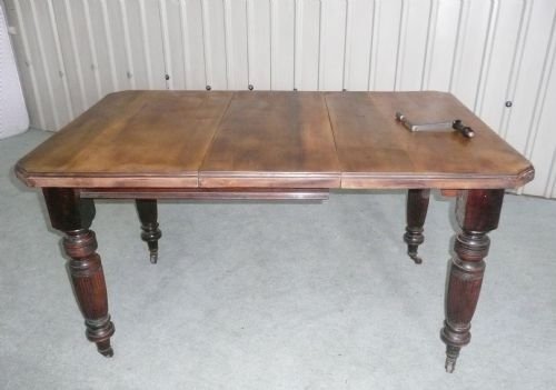 fig 2. EDWARDIAN WIND OUT WALNUT KITCHEN DINING TABLE