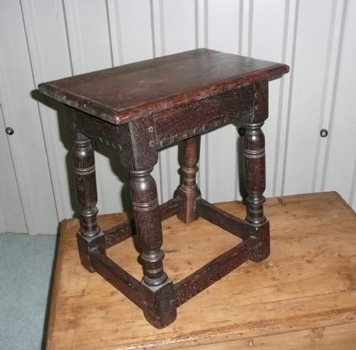 19th Century Oak Joint Stool