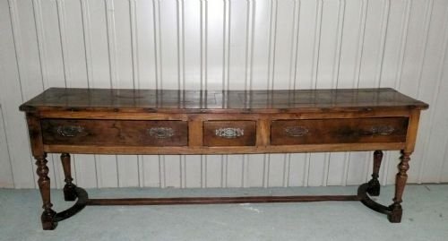 fig 1. LONG 19TH CENTURY FRENCH FRUIT WOOD DRESSER