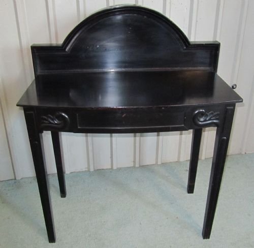 fig 1. BLACK EBONIZED SIDE OR HALL TABLE