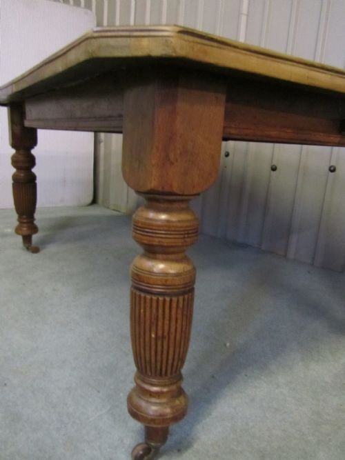 fig 1. LARGE VICTORIAN EXTERNDING WIND OUT DINING TABLE