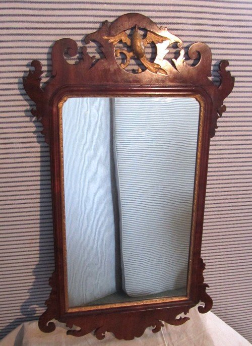 Georgian Mahogany Wall Mirror