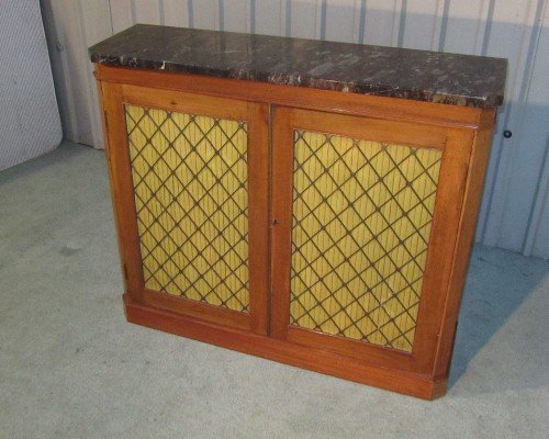 fig 1. EDWARDIAN BLONDE MAHOGANY BOOKCASE CHIFFONIER
