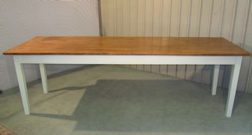 fig 1. VERY LARGE ELM FRENCH FARMHOUSE TABLE
