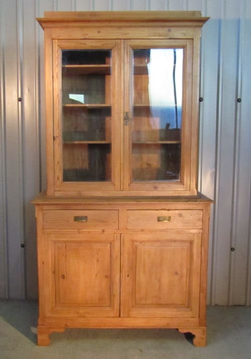 Large French Pine Bookcase Dresser or Cupboard