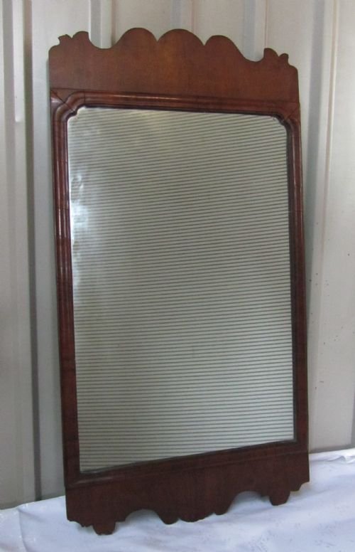 fig 1. LARGE MAHOGANY WALL MIRROR