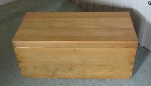 fig 1. VICTORIAN STRIPPED PINE BLANKET BOX TOY CHEST COFFEE TABLE