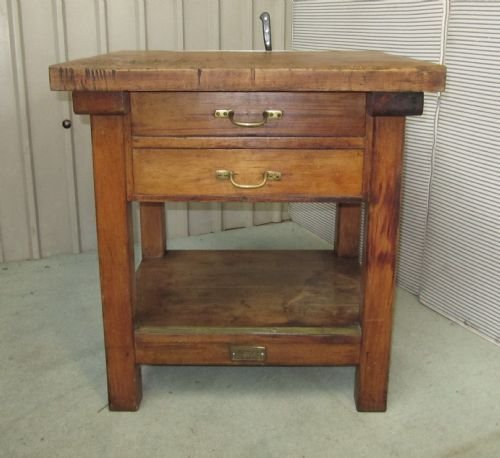 French Butcher's Chopping Block Table