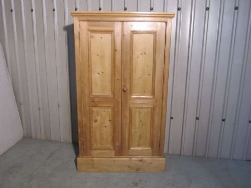 fig 1. VICTORIAN PINE SCHOOL CUPBOARD BOOK CASE OR KITCHEN CUPBOARD