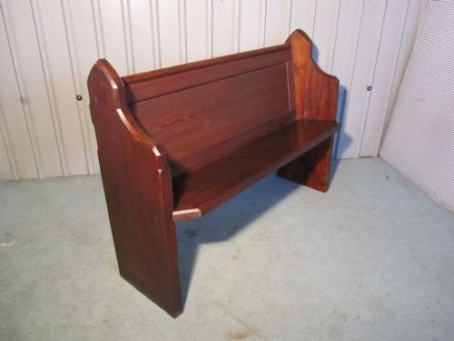 A Victorian Pitch Pine Pew Bench