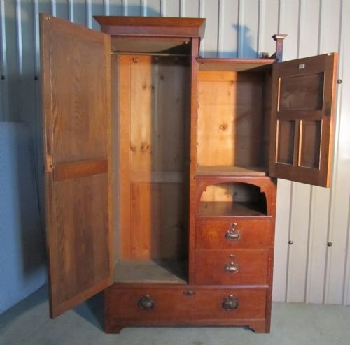 fig 1. A Charming Single Wardrobe Compactum made by Shapland & Petter Of Barnstable