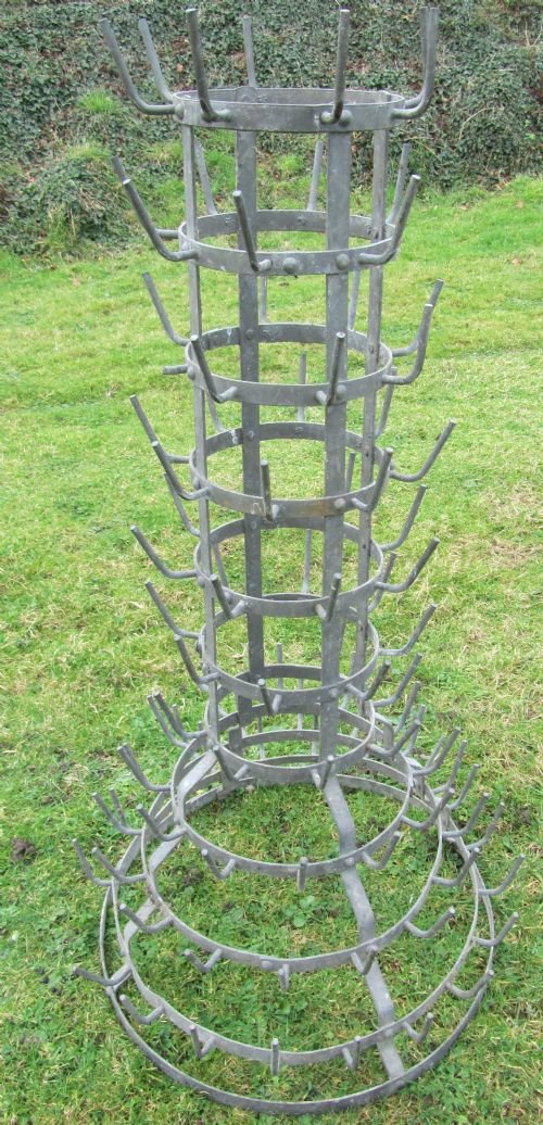 A Very Large French Wine Bottle Draining Rack