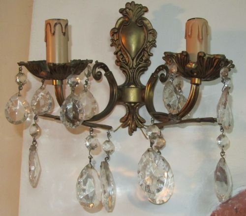 A Delightful Set of 4 French Wall Light Chandeliers