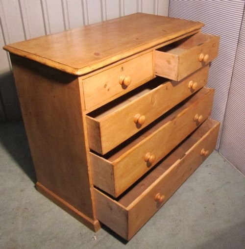 fig 2. A Large Victorian Pine chest of drawers