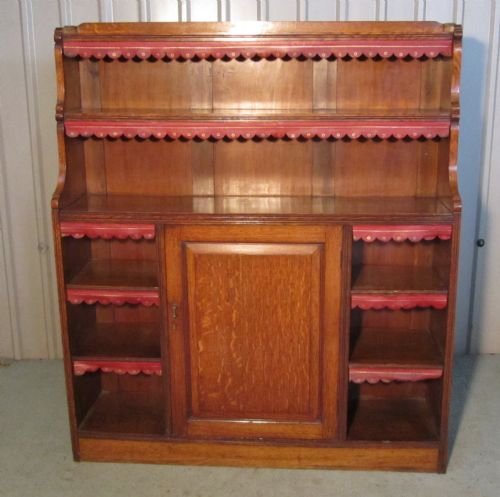 A Victorian Oak Arts & Crafts Golden Oak Bookcase