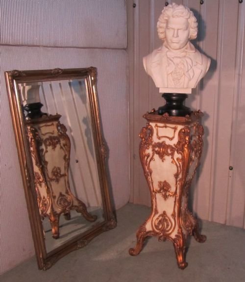 An Aged Gilt Wall Mirror