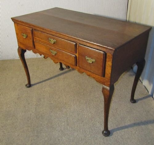 A George II Oak Lowboy