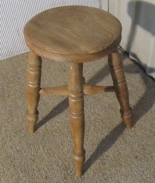 Victorian Elm Farmhouse Kitchen Stool