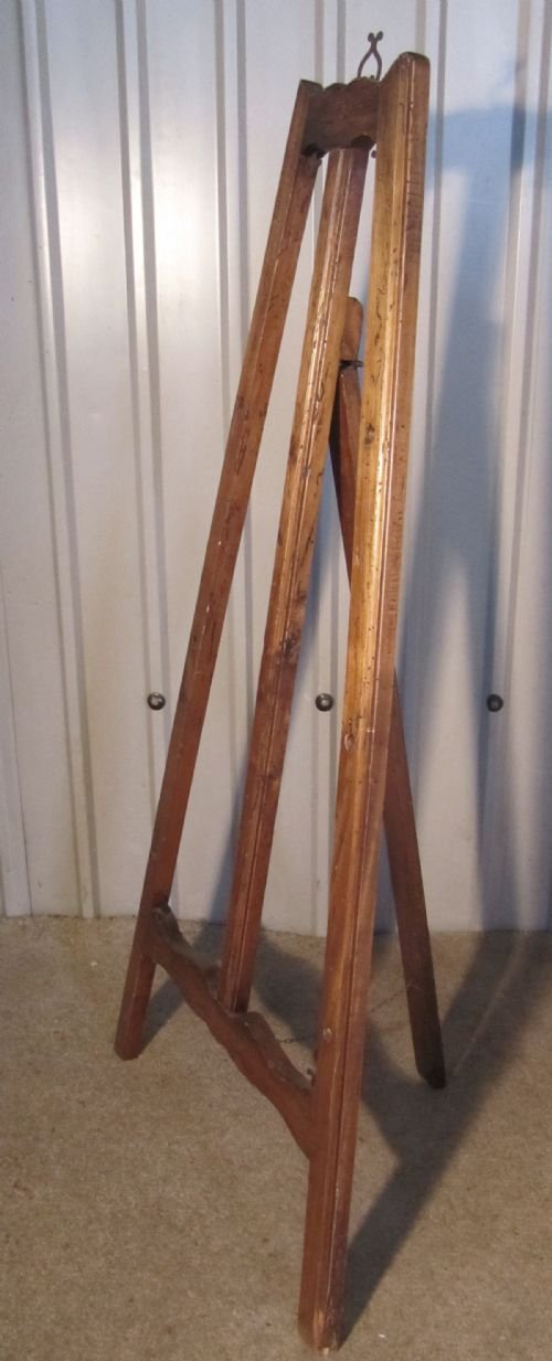 A Rustic French Walnut Artists’ Easel