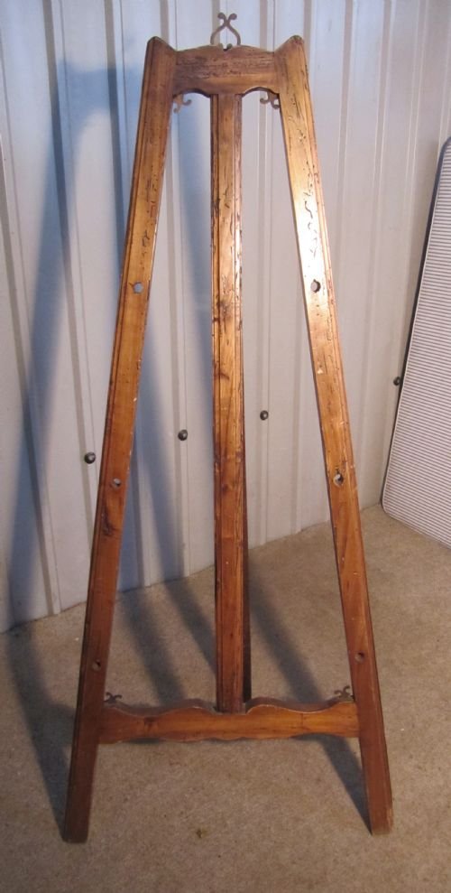 fig 1. A Rustic French Walnut Artists’ Easel