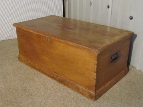 A Large Victorian Pine Blanket Box or Coffee Table