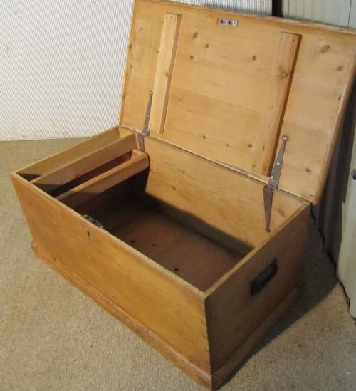 fig 1. A Large Victorian Pine Blanket Box or Coffee Table